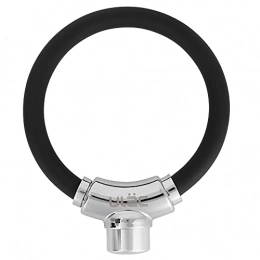 JEO Schwarze Zinklegierung, tragbares Mini-Ring, hohe Scherfestigkeit, Diebstahlsicherung, Stahlkabel, Fahrradschloss