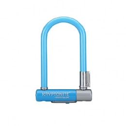 Kryptonite Zubehör Kryptonite Unisex-Erwachsene Kryptolok Mini-7 W / Flexframe-U Bracket (Color-Lt.Blue) Locks, 4" x 11.5" 12.7mm