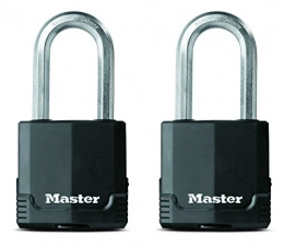 Master Lock Zubehör Master Lock Padlock, Magnum Covered Laminated Steel Lock, 2-1 / 8 in. Wide, M515XTLH (Pack of 2-Keyed Alike)