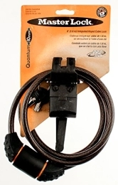 Master Lock Fahrradschlösser Master Lock Pro Sport Kabelschloss mit integriertem Schlüssel, 10 mm, 2 Schlüssel