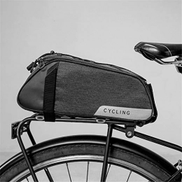 moonlux Unisex-Adult 1 Fahrradtasche Fahrrad Satteltasche Gepäcktasche Gepäckträger Tasche Rucksack Seitentasche 7L Schultertaschen Reflektierender, Schwarz, 1