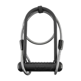 On-Guard Fahrradschlösser Onguard Neon 8154 Standard Bügelschloss mit Kabel, schwarz, Fesseln 11, 4 x 22, 9 cm