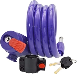 UPPVTE Zubehör UPPVTE Ultra Langer tragbares Fahrradschlos Fahrradschloss (Color : Purple, Size : 120cm)
