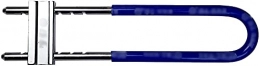 WXFCAS Zubehör WXFCAS Leicht zu tragen Glastürschloss U förmig doppelter Türverriegelung gegen Diebstahlschloss Fahrradschloss Beliebte Fahrradschlösser (Farbe: blau, Größe (Color : Blue, Size : 41.8cm)