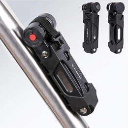 XXFFD MTB Folding Bike Lock Professionelle Anti-Diebstahl-Metall Faltbare Fahrradschloss Keys Passwort Anti-Cut Sicherheits (Color : B)
